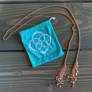 Kendra Scott Rose Gold Tassel Necklace